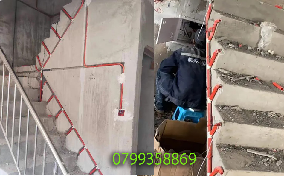 Thi công đèn led cầu thang