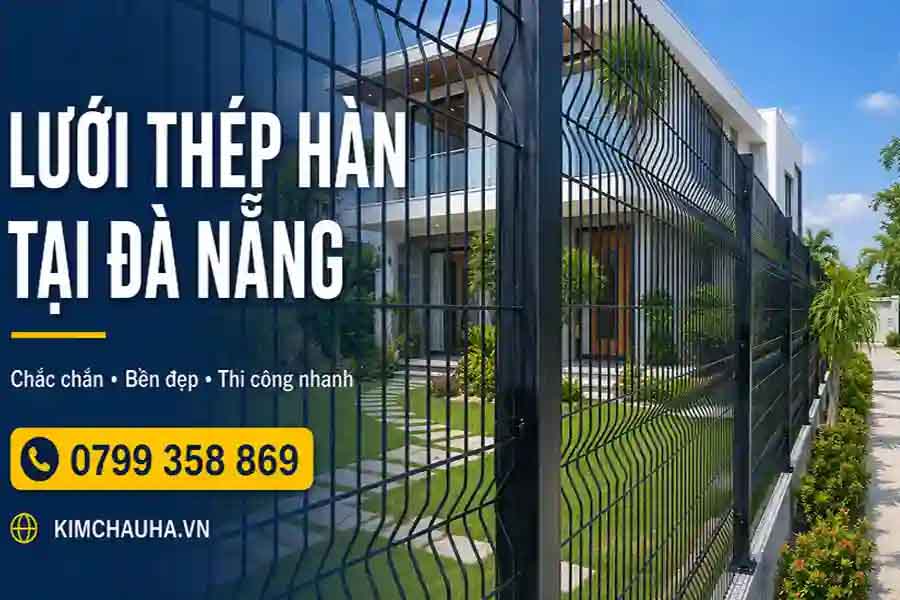 Lưới thép hàn hàng rào biệt thự tại Đà Nẵng